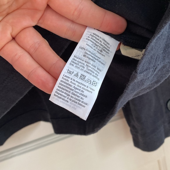 Madewell Button-Sleeve Turtleneck Top Medium - Picture 7 of 8